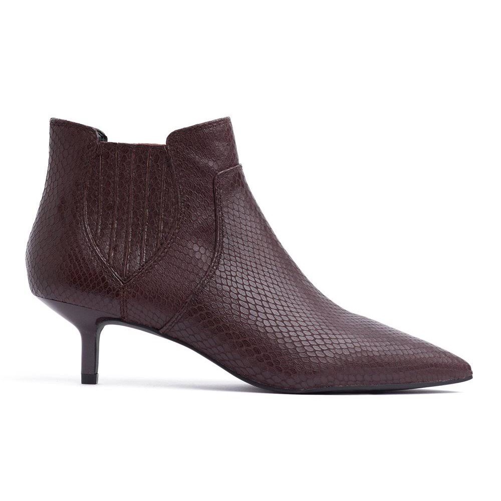 Rebecca Minkoff Deina too leather heel booties